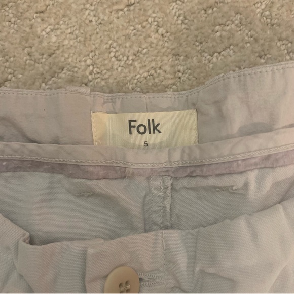 Folk Clothing Stone Wash Twill Khaki Assembly Pants Size 5 or XL - Picture 2 of 6